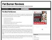 Tablet Screenshot of fat-burner-reviews.com